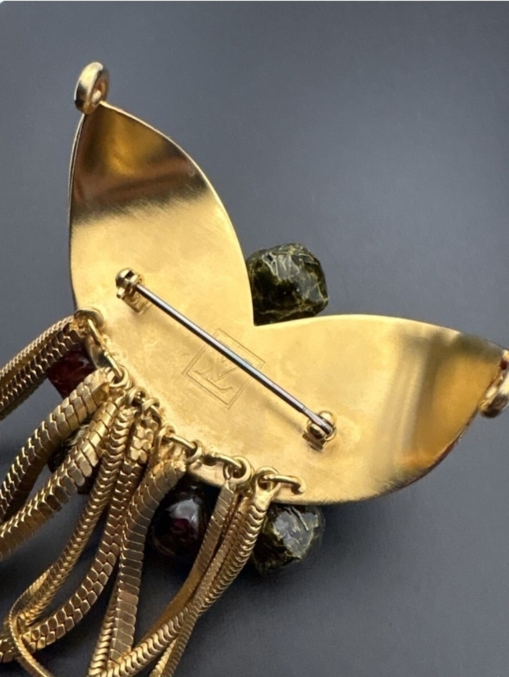 Louis Vuitton Multicolor Cluster Pendant with Gold Tassels. Comes With COA - Picture 4 of 5